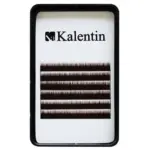 Kalentin Extensión de Cejas Planas Negras 6mm
